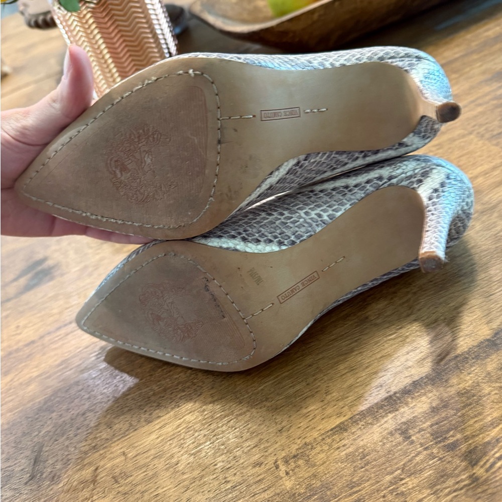 Vince Camuto Snakeskin Patterned Heels - Picture 3 of 4